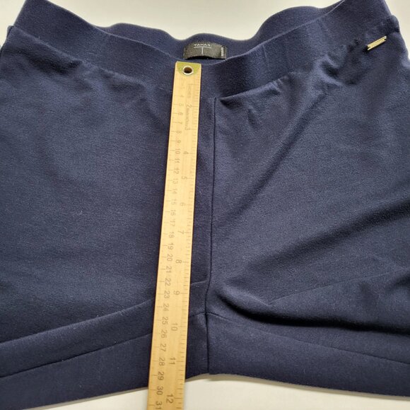 Tahari Womens Leggings Pants 1X Pull On Elastic Waist Stretch Navy Blue - Picture 15 of 16